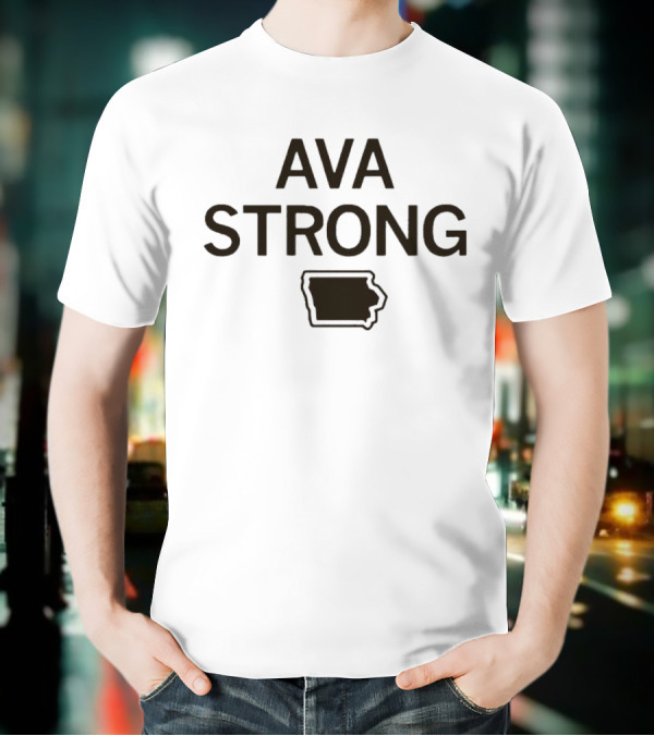 Ava Strong Iowa Outline T-Shirt