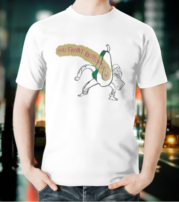 The Front Bottoms Avocado Character With Megaphone T-Shirt