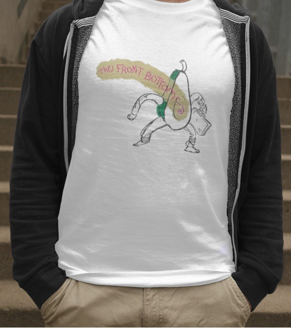 The Front Bottoms Avocado Character With Megaphone T-Shirt