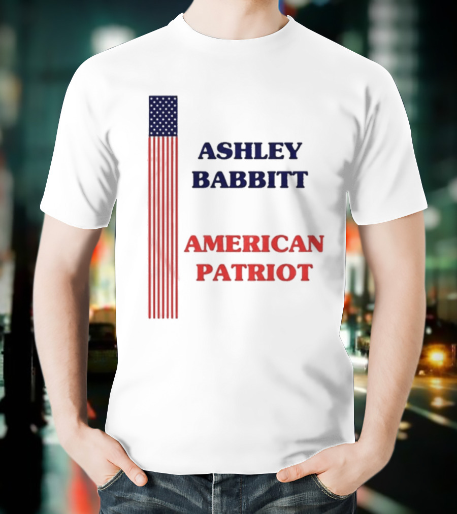 Ashley Babbitt American Patriot Flag Stripe Stars T-Shirt