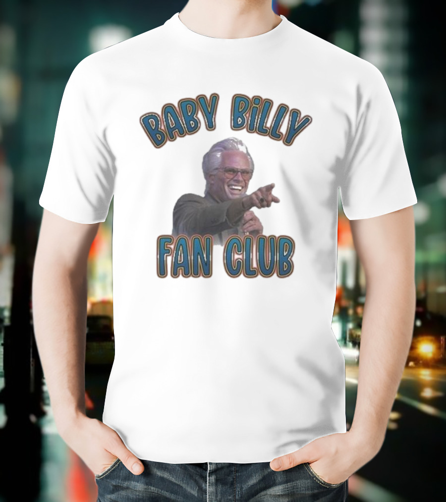 Baby Billy Fan Club Custom Printed Vintage Style T-Shirt