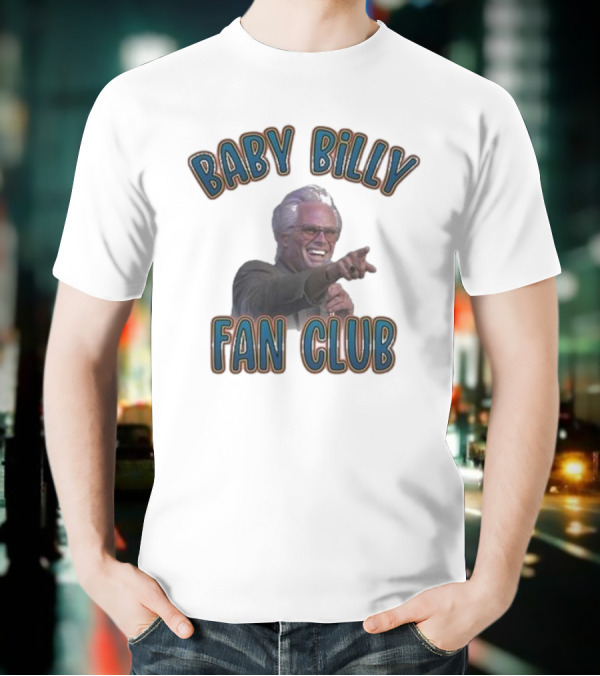 Baby Billy Fan Club Custom Printed Vintage Style T-Shirt
