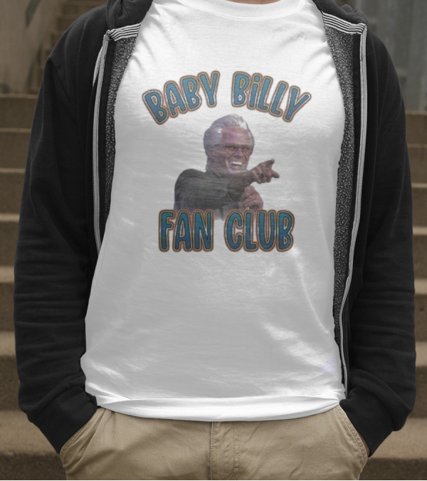 Baby Billy Fan Club Custom Printed Vintage Style T-Shirt