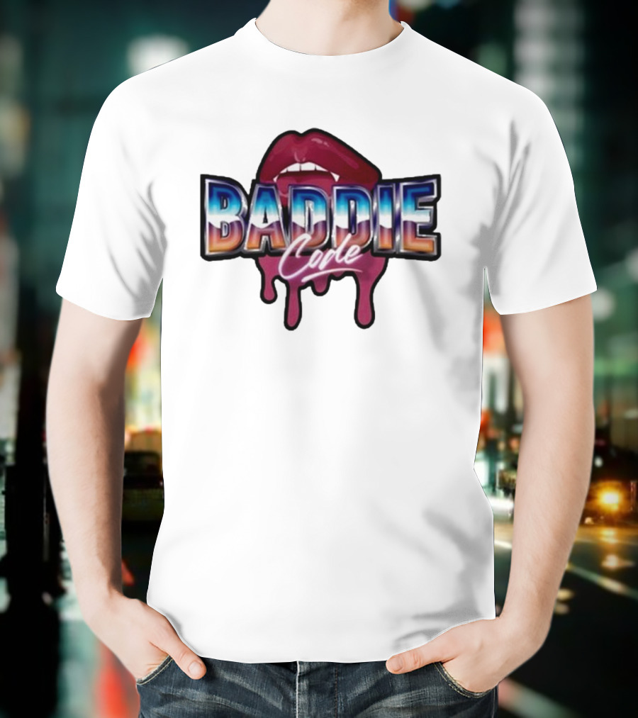 Baddie Code Dripping Lips Urban Style T-Shirt