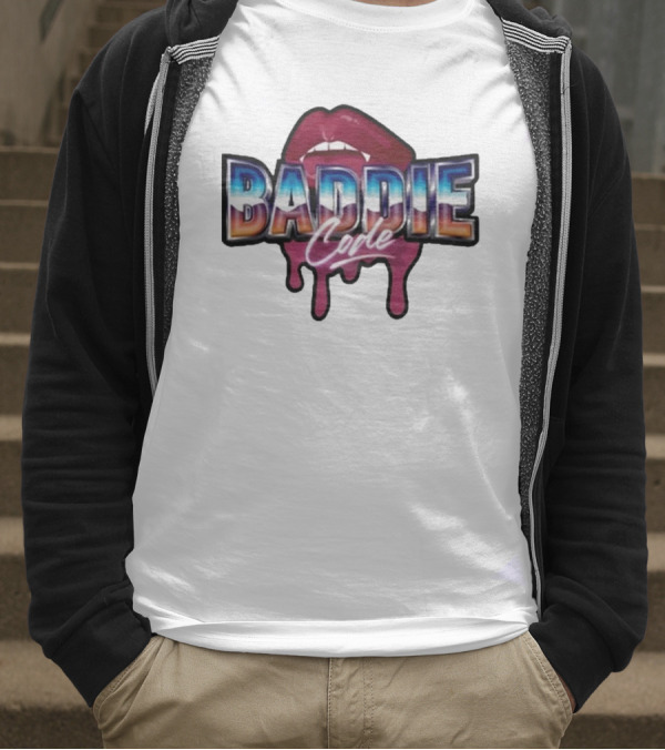 Baddie Code Dripping Lips Urban Style T-Shirt