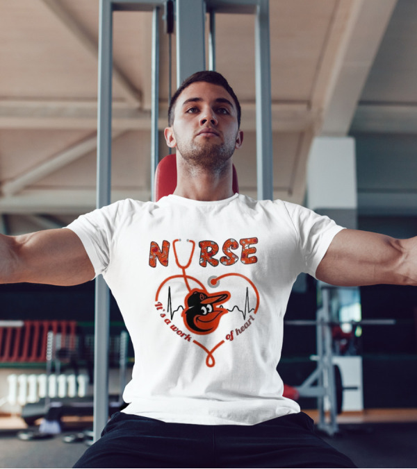 Baltimore Orioles Nurse With Heart Appreciation Night 2025 T-Shirt