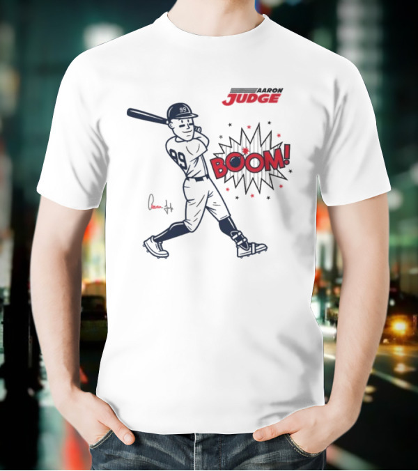 Aaron Judge Swings Into Action With Boom T-Shirt