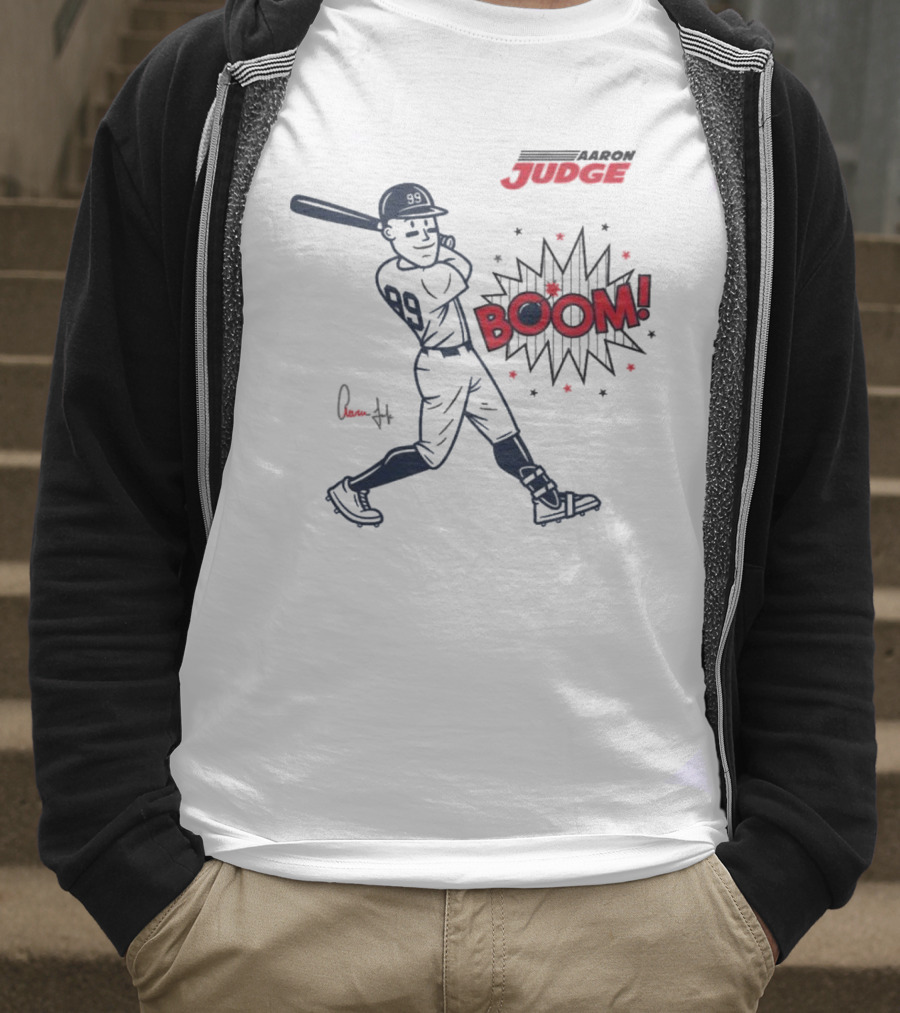 Aaron Judge Swings Into Action With Boom T-Shirt