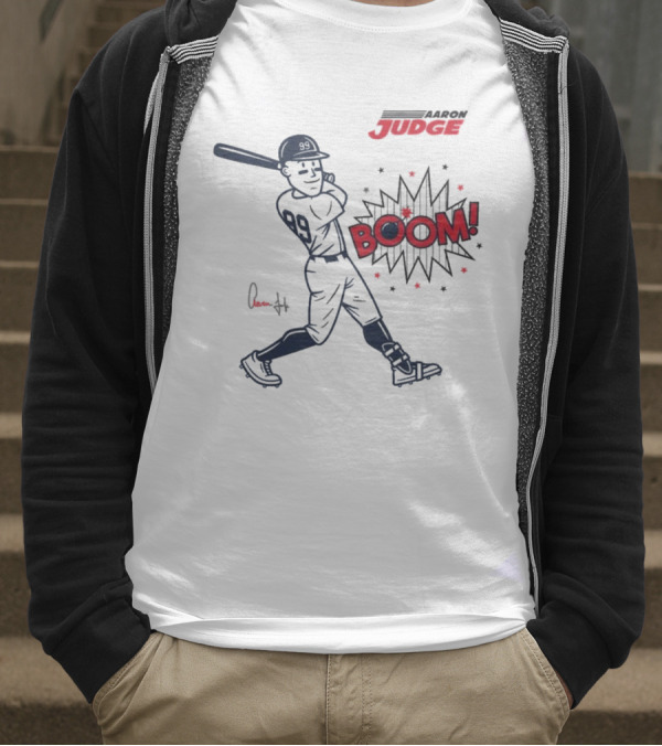 Aaron Judge Swings Into Action With Boom T-Shirt