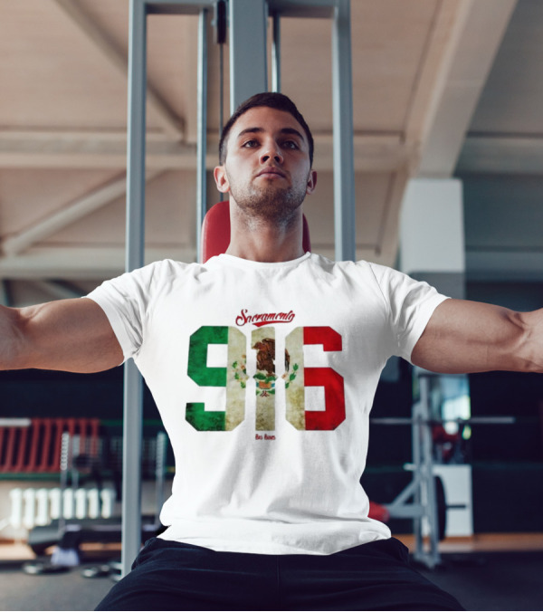 Sacramento 916 Big Boys Mexican Flag Design T-Shirt