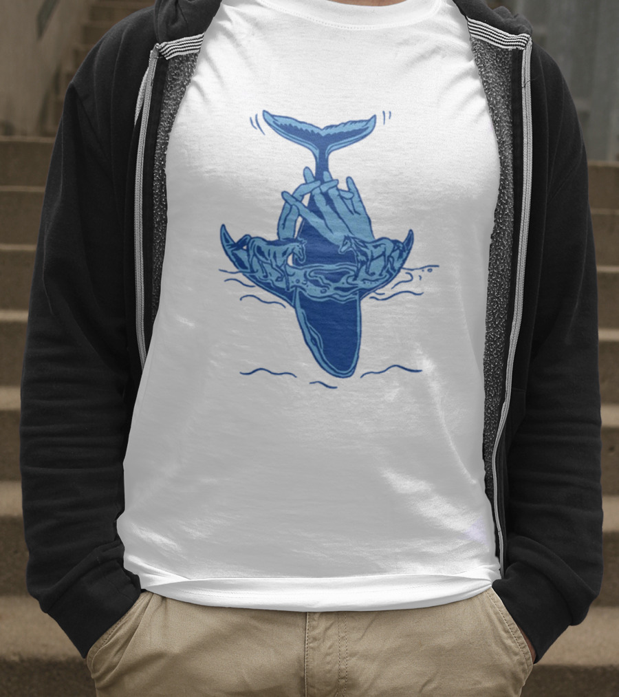 Billie Marten Whale With Hands And Horses T-Shirt