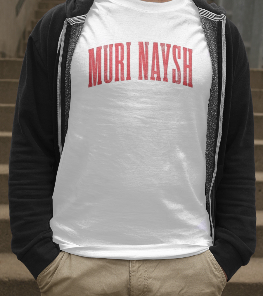 Billmuri Muri Naysh Red Text T-Shirt