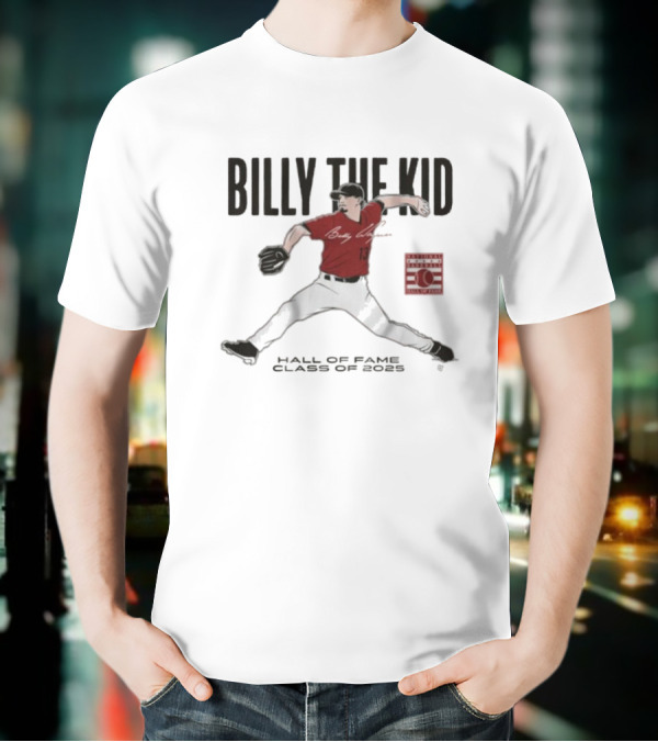 Billy The Kid Hall Of Fame Class Of 2025 Atlanta Braves Billy Wagner Signature T-Shirt