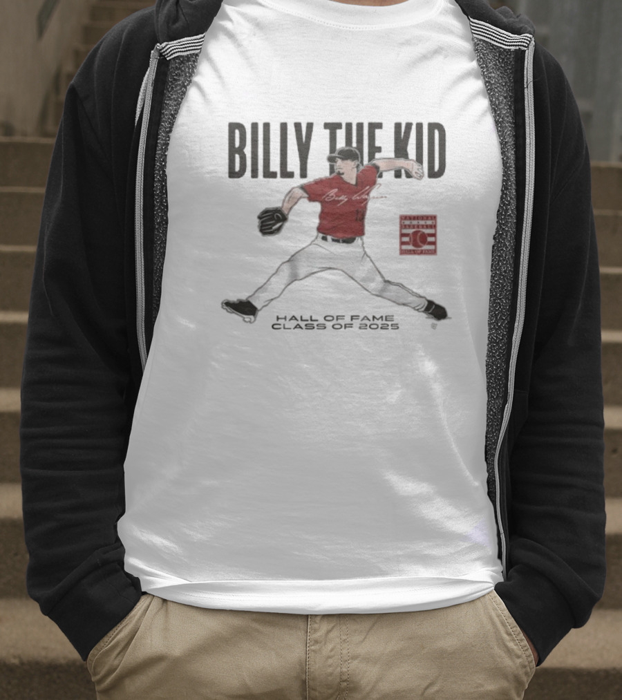 Billy The Kid Hall Of Fame Class Of 2025 Atlanta Braves Billy Wagner Signature T-Shirt