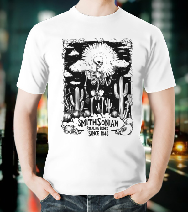 Blurrycreatures Smithsonian Stealing Bones Since 1846 American Myth Blurry Creatures T-Shirt