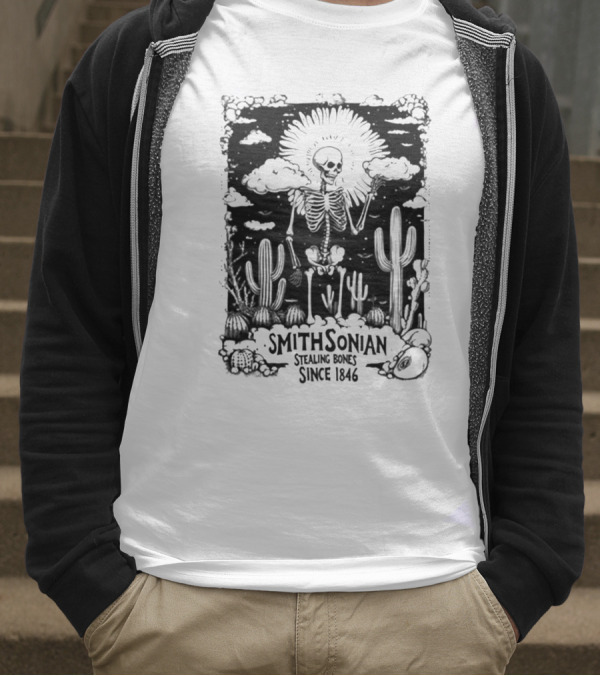 Blurrycreatures Smithsonian Stealing Bones Since 1846 American Myth Blurry Creatures T-Shirt