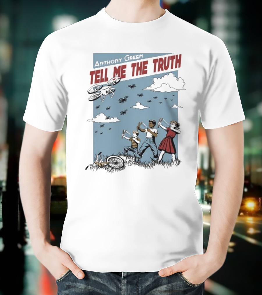 Anthony Green Tell Me The Truth Kids Running From Insects T-Shirt