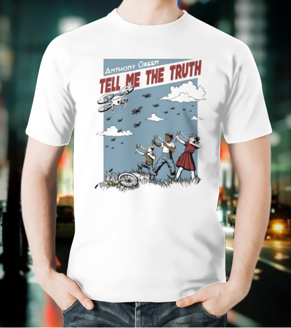 Anthony Green Tell Me The Truth Kids Running From Insects T-Shirt
