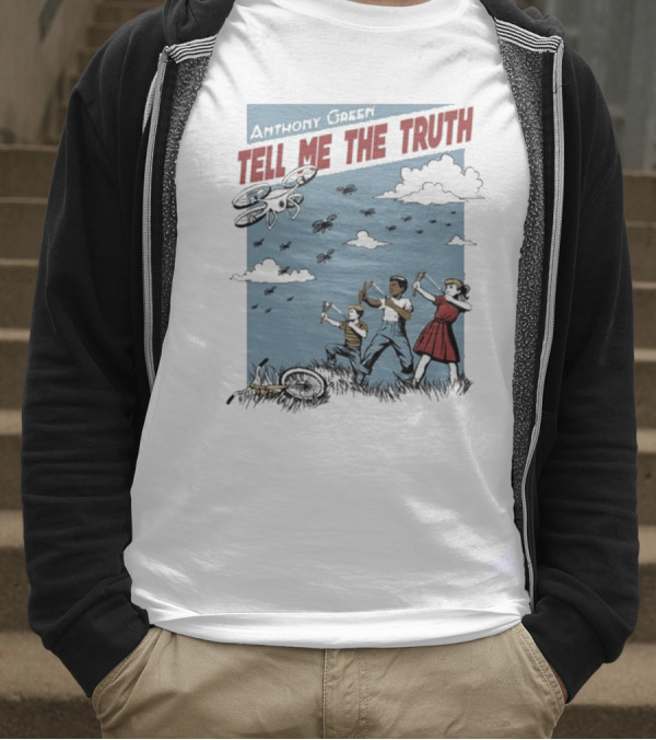 Anthony Green Tell Me The Truth Kids Running From Insects T-Shirt
