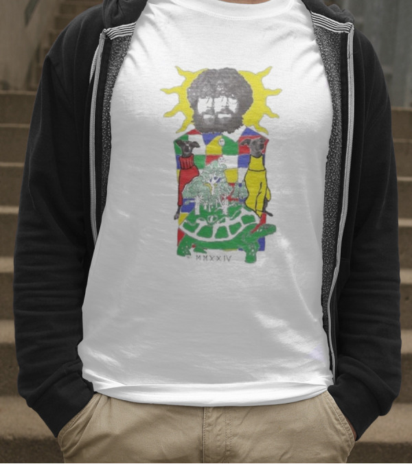 JW Francis Born Losers Records Sunburst Patchwork Dogs And Tortoise MMXXIV T-Shirt