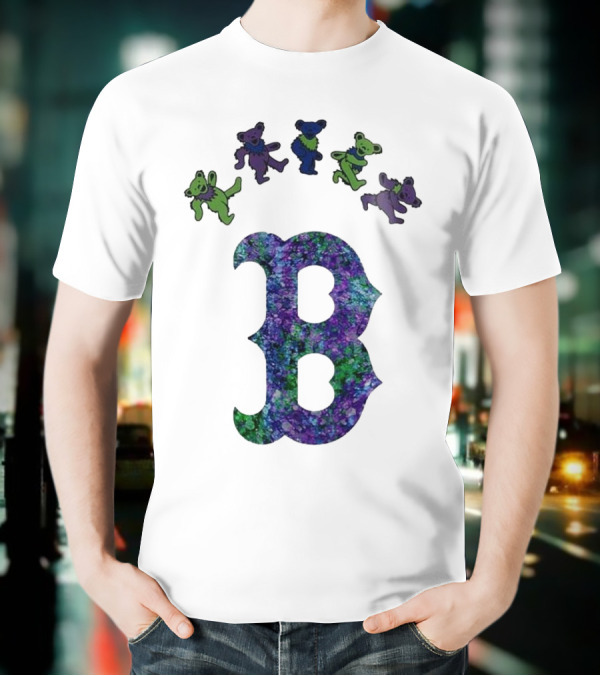 Boston Red Sox Grateful Dead Bears 2025 Event Night T-Shirt