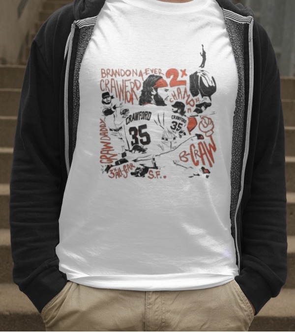 Brandon Crawford Forever Two Time Champion San Francisco Giants S.F. T-Shirt