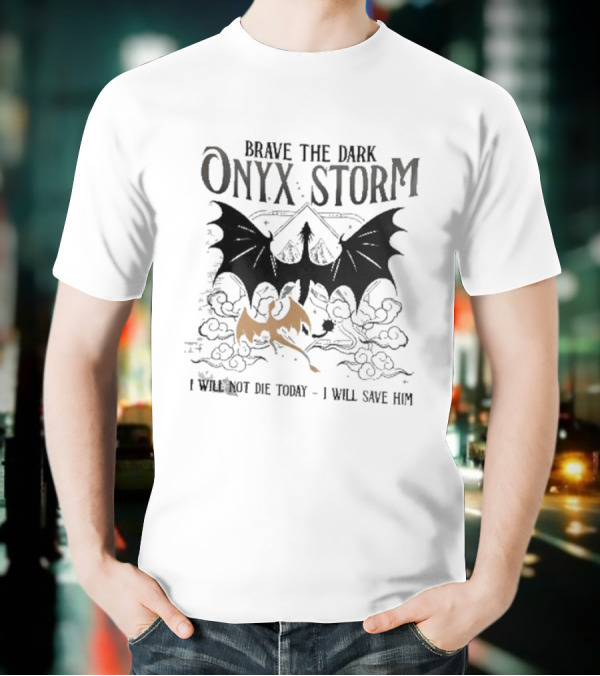 Onyx Storm Batwing Adventure With Mythical Clouds T-Shirt