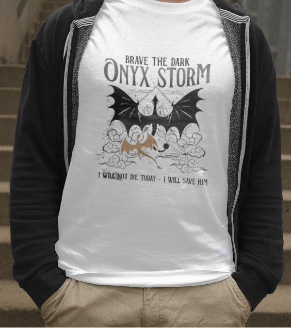 Onyx Storm Batwing Adventure With Mythical Clouds T-Shirt