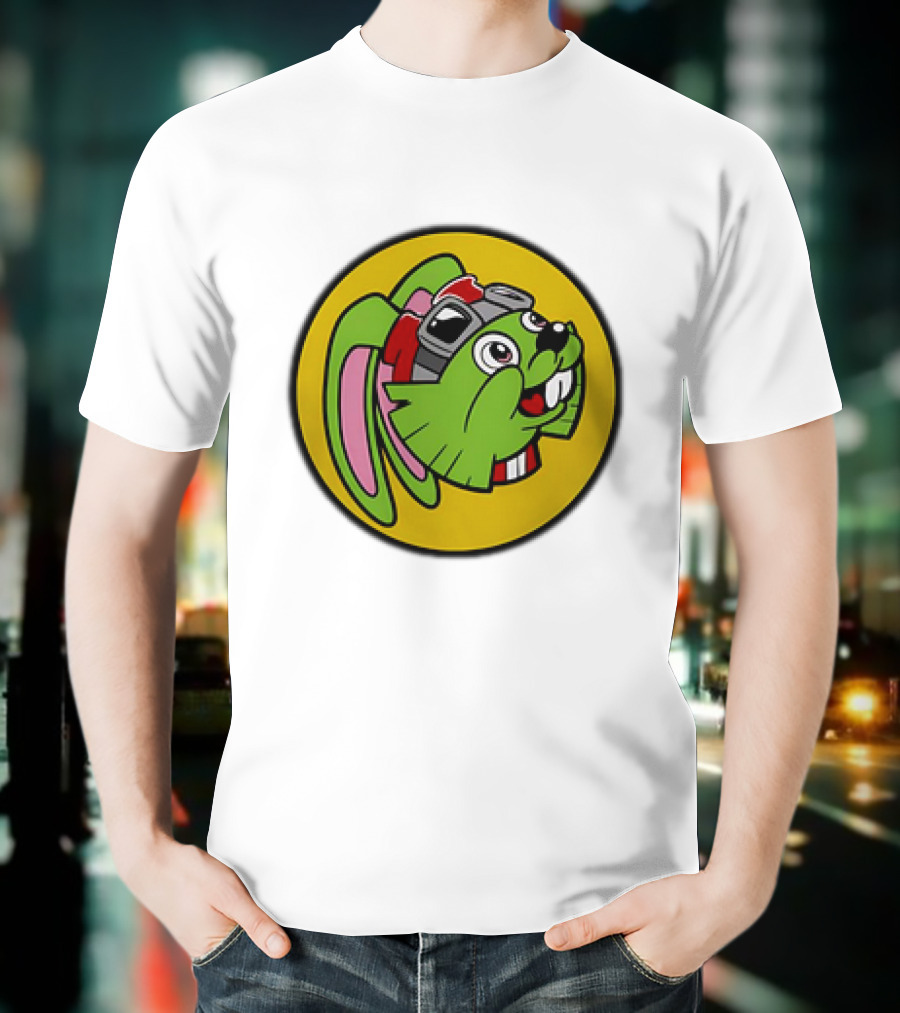 Bucky O’Hare Buc-ee’s Collaboration Featuring Iconic Green Rabbit With Goggles T-Shirt