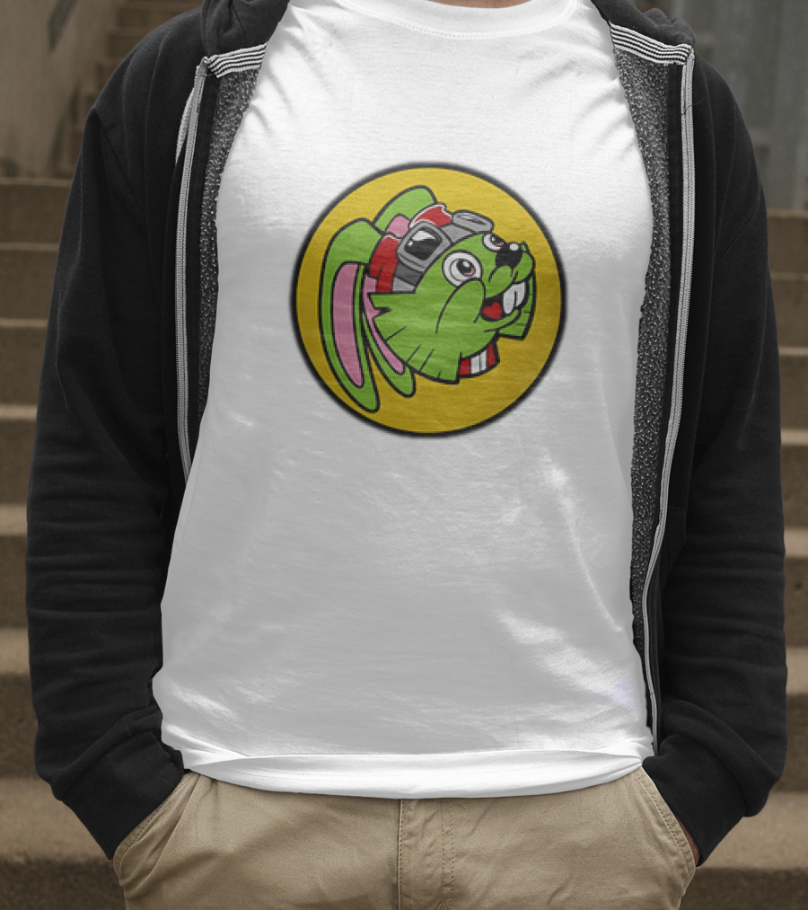 Bucky O’Hare Buc-ee’s Collaboration Featuring Iconic Green Rabbit With Goggles T-Shirt
