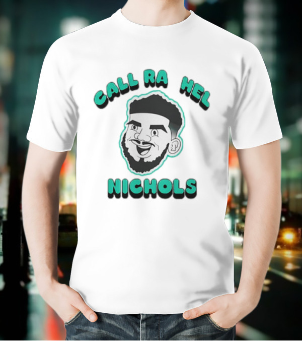 Call Rachel Nichols Cartoon Face With Beard T-Shirt