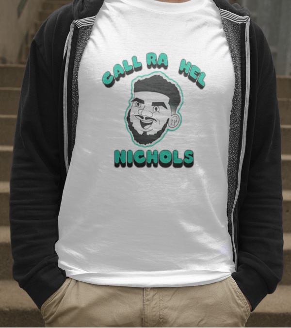 Call Rachel Nichols Cartoon Face With Beard T-Shirt