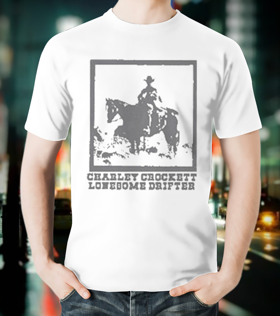 Charley Crockett Lonesome Drifter Cowboy On Horseback T-Shirt