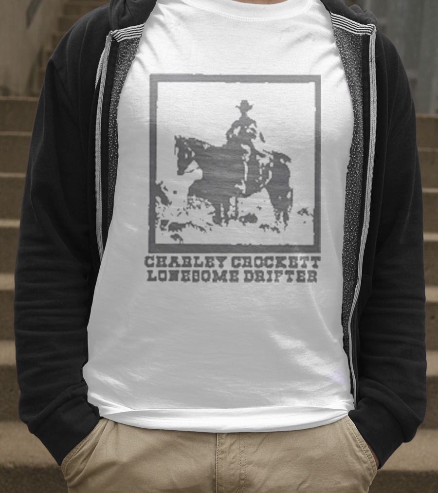 Charley Crockett Lonesome Drifter Cowboy On Horseback T-Shirt