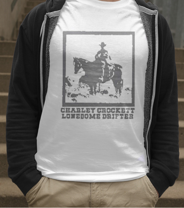Charley Crockett Lonesome Drifter Cowboy On Horseback T-Shirt