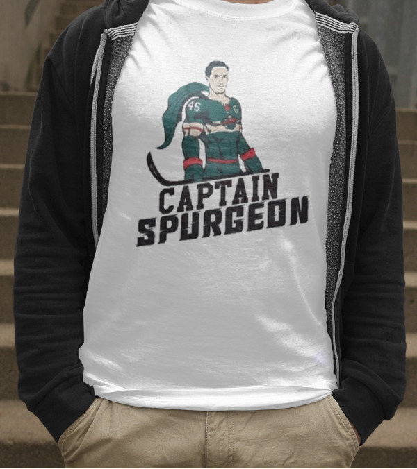 Captain Spurgeon Ice Hockey Superhero T-Shirt