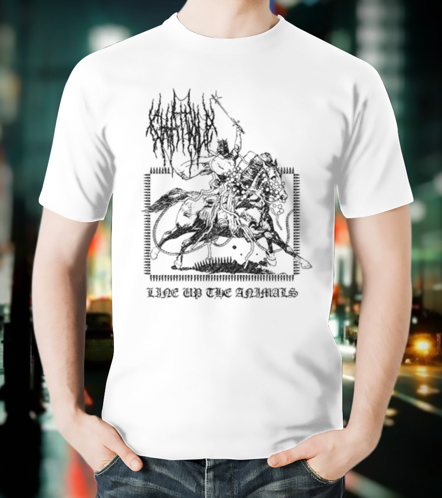 Chat Pile Line Up Looking Out For You Line Up The Animals T-Shirt
