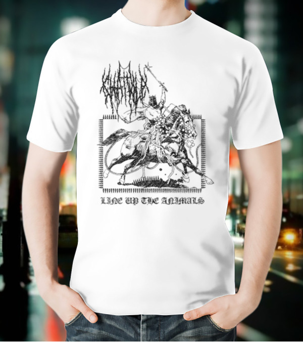 Chat Pile Line Up Looking Out For You Line Up The Animals T-Shirt