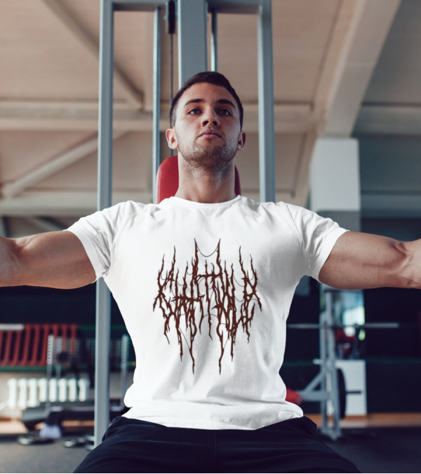 Chat Pile Red Dripping Text Design T-Shirt