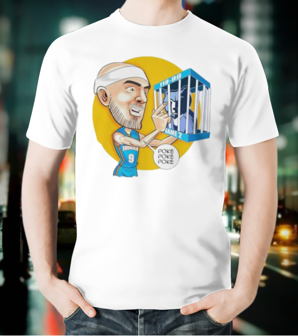 Caruso Poke Poke Poke Thunder 118-99 Game 2 Grizzlies T-Shirt