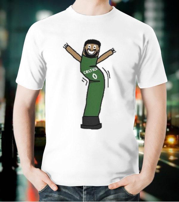 Celtics Jayson Tatum Inflate-Tum Cartoon T-Shirt