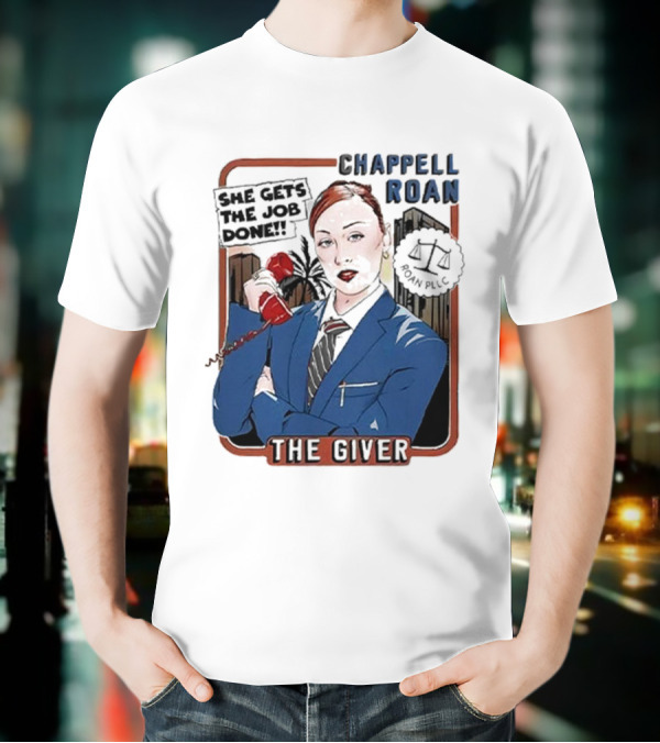 Chappell Roan The Giver Blue Suit Red Rose T-Shirt