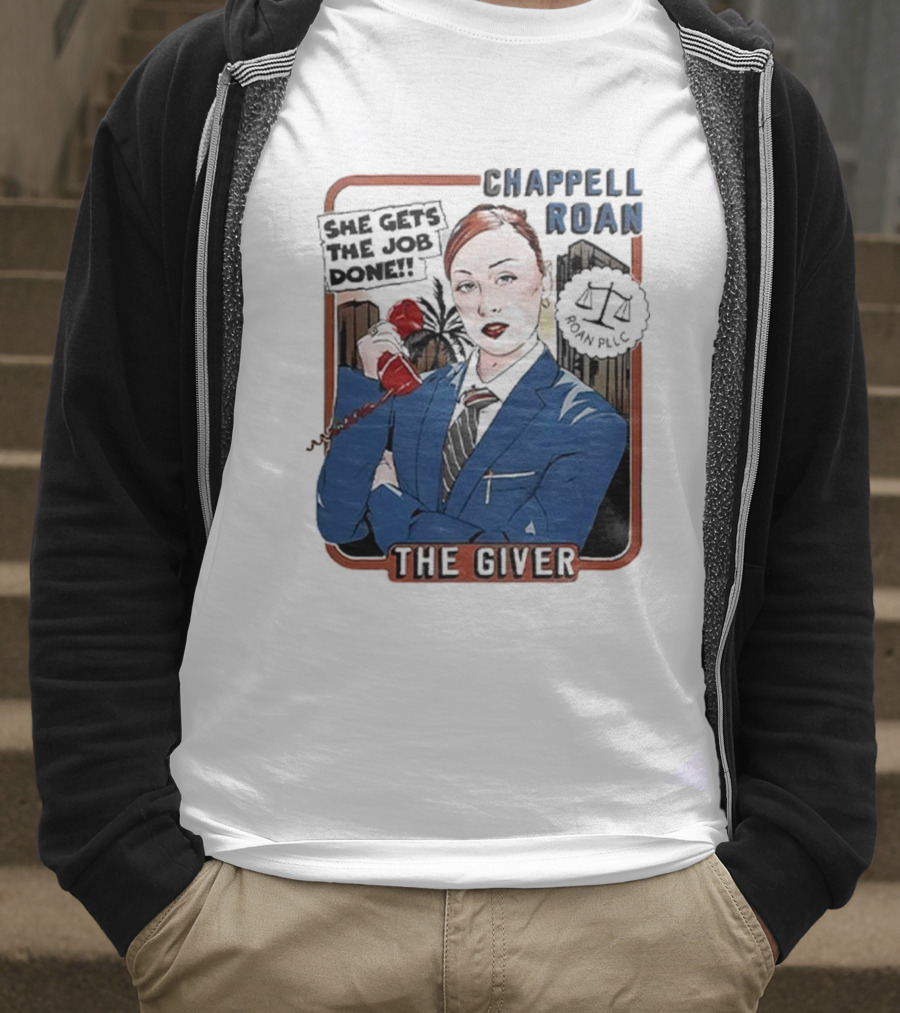 Chappell Roan The Giver Blue Suit Red Rose T-Shirt