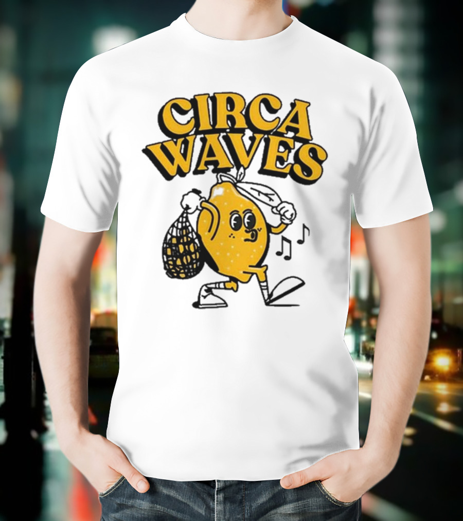 Circa Waves Leroy The Lemon Running Cartoon T-Shirt