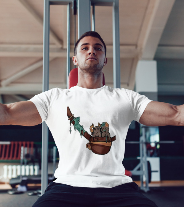 Coilpunk Steam Coil Phighting In A Bag Wizard Staff Adventure T-Shirt