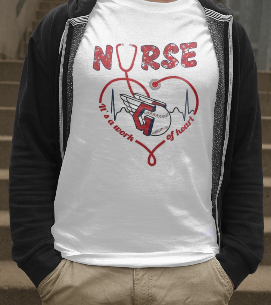 Cleveland Guardians Nurse Appreciation 2025 Worth Of Heart T-Shirt