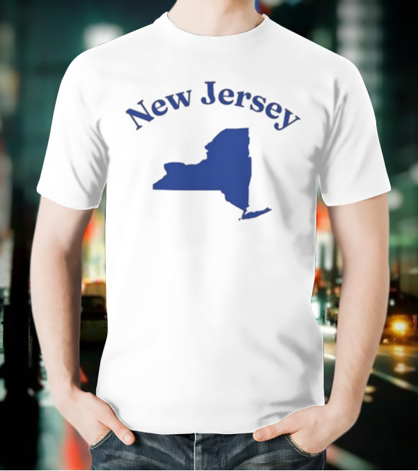 New Jersey Clickhole Map Of New York T-Shirt