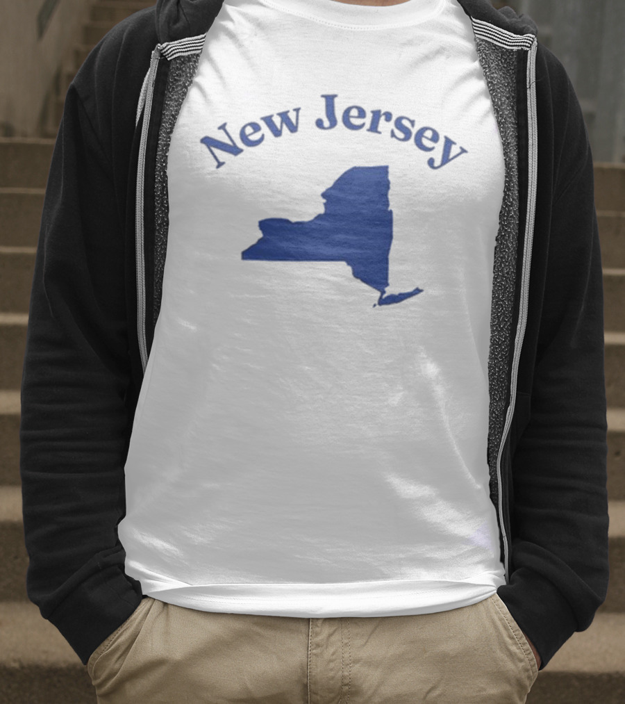 New Jersey Clickhole Map Of New York T-Shirt