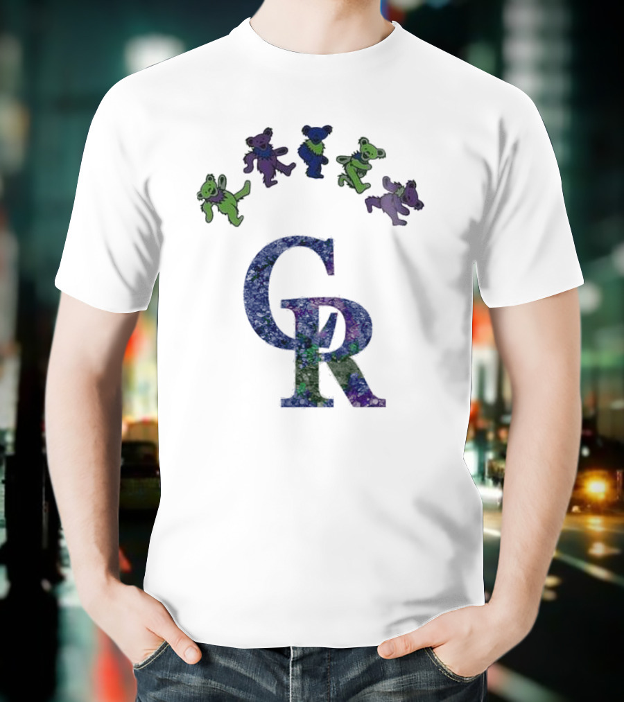 Colorado Rockies Grateful Dead Dancing Bears 2025 T-Shirt