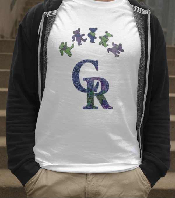 Colorado Rockies Grateful Dead Dancing Bears 2025 T-Shirt